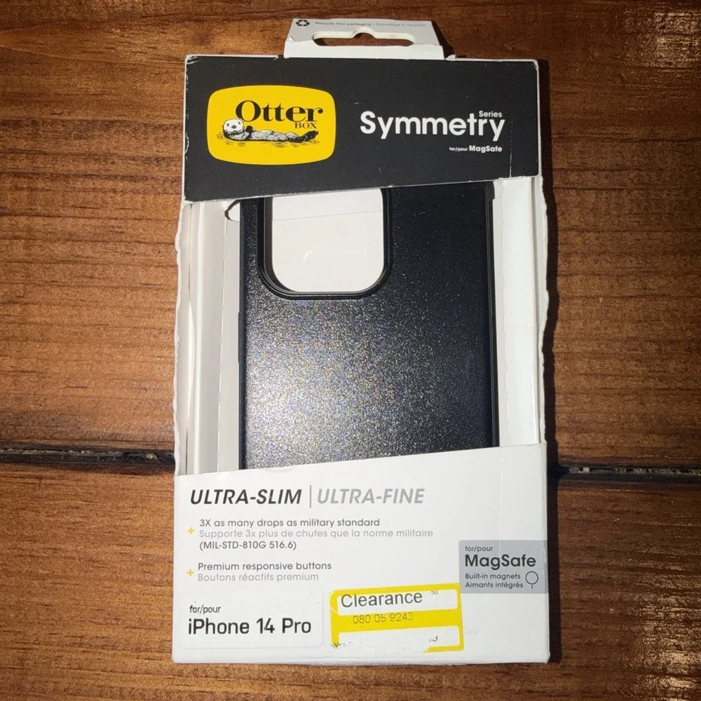 OtterBox iPhone 14 Pro Symmetry Plus Case with MagSafe Black: Impact‎ & Bump